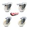 Service Caster 4 Inch Nylon Wheel Swivel Bolt Hole Caster Set with 2 Total Lock Brake SCC SCC-BHTTL20S414-NYS-2-S-2 - alternate 1